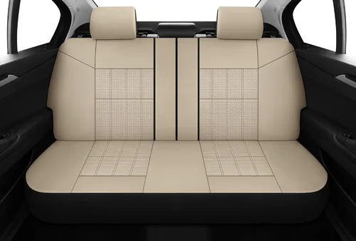 Miniatura 11 de VarCozy Juego de fundas para asientos delanteros de automóvil de piel sintética, fundas universales para asientos delanteros de automóvil, fundas