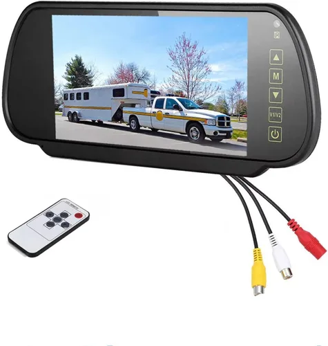Car Reverse Camera Wireless 7 inch Rear View Mirror Monitor + Car Backup Camera Kit Night Vison Camera Car Rear Camera(Camera Only)(Monitor Only)