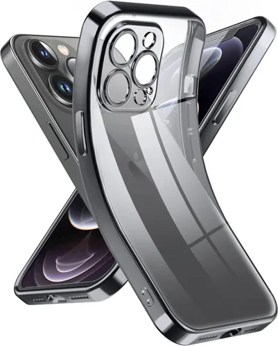 Miniatura 87 de Supdeal Funda transparente para iPhone 13 Pro, no amarillea, protección de cámara, probada en caídas de grado militar, transparente, a prueba