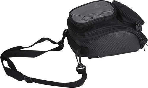 Miniatura 5 de Negro Universal Motocicleta Motocicleta Montar Fuerte Magnético Impermeable Aceite Tanque de Combustible Bolsa