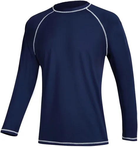 Miniatura 24 de Camisetas de natación de manga larga para hombres Rashguard UPF 50+ Camisa de protección solar UV Atlética Entrenamiento Correr Senderismo Camiseta