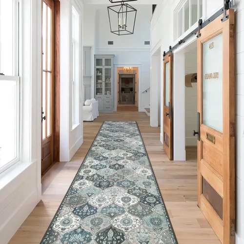 Miniatura 66 de Lahome - Alfombra de marroquí tejida, alfombra para cocina, pasillo, antideslizante, pasillo para entrada, pasillo de lavadero, dormitorio, 274 x