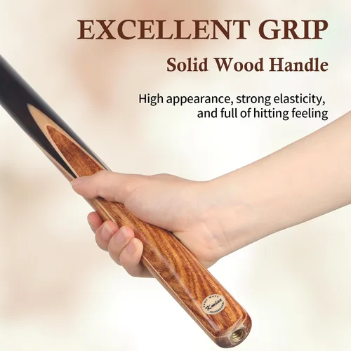 Miniatura 5 de Kmise 57 inch Pool Cue, 19oz Cue Stick with 9.5mm Professional Tip, Handcraft, Made of Chacate Preto Wood, Bar or House Use for Men or Women, Pool