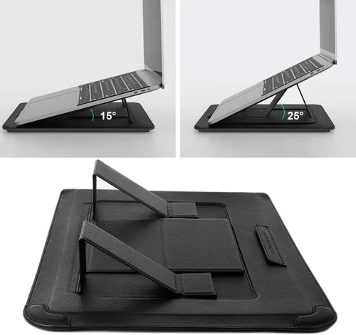 Miniatura 4 de Nillkin Funda para laptop de 15.6 pulgadas, funda para MacBook con soporte ajustable y alfombrilla para mouse, 2 modos de soporte, funda para laptop