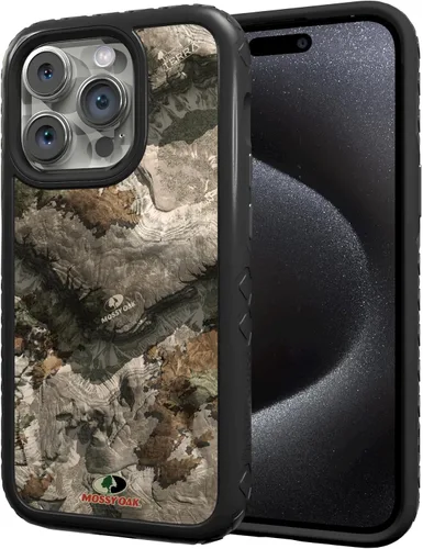 Miniatura 50 de cellhelmet Mossy Oak Agua Yellowfin Funda de doble capa en gris diseñada para iPhone 13 Mini a prueba de golpes y caídas, duradera, como se ve