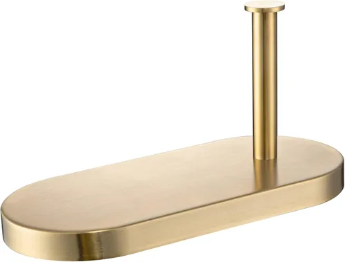 Miniatura 4 de RANDOM Soporte de papel higiénico dorado cepillado con estante SUS 304 Accesorios de baño de acero inoxidable Soporte de pañuelos Dispensador