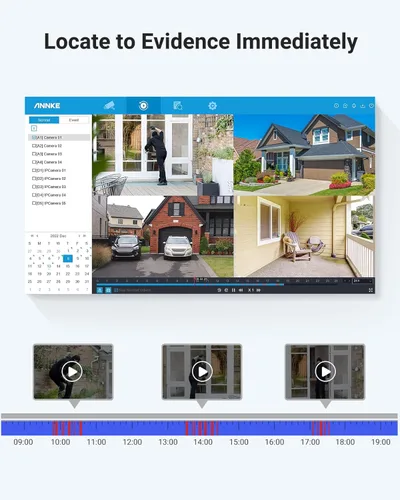 Miniatura 7 de ANNKE DVR AI 4K de 8 canales con detección de humanos/vehículos, grabadora de video digital de seguridad H.265+ 5 en 1 funciona con Alexa, soporta
