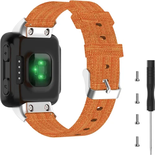 Miniatura 8 de Correa de reloj para Garmin Forerunner 35, pulsera de repuesto deportiva de lona para Garmin Forerunner 35/30 Running Watch