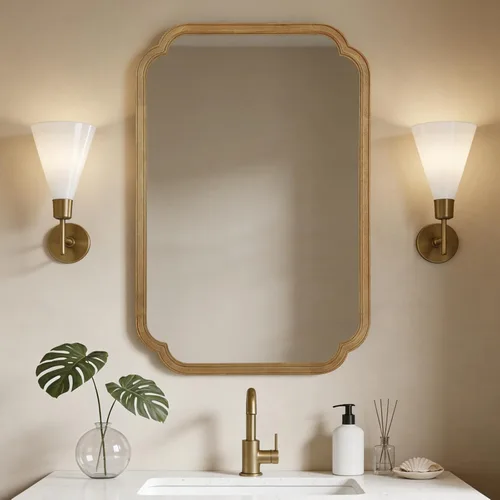 Miniatura 31 de WallBeyond Espejo de longitud completa para montar en la pared, 65 x 22 pulgadas, espejo de suelo con marco de madera rústica, espejo grande