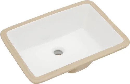 Miniatura 9 de Lordear Fregadero de baño blanco con un agujero de 24 x 20 pulgadas, un agujero, porcelana, cerámica, lavabo para lavabo de baño de 24 pulgadas