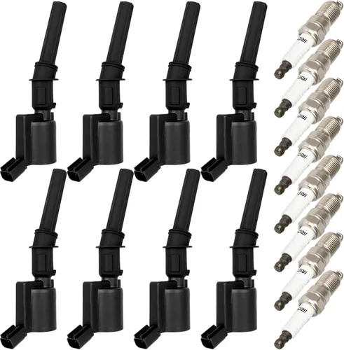 Miniatura 12 de OCPTY Paquetes de bobinas y bujía para DG521, 5C1716 compatible con Ford 2009-2013 para Expedition 5.4L/V8, 2009-2014 para Lincoln para Navigator
