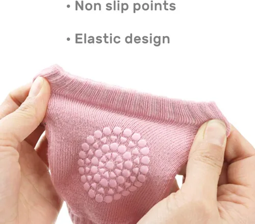 Miniatura 2 de Rodilleras para gatear para bebés, protectores antideslizantes para bebé niño y niña (2 pares)