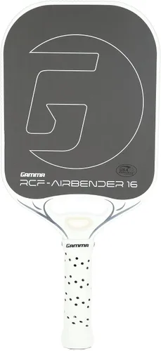 Miniatura 7 de GAMMA RCF Airbender - Paleta de pickleball, fibra de carbono cruda, sistema de peso de mango personalizable y garganta abierta aerodinámica