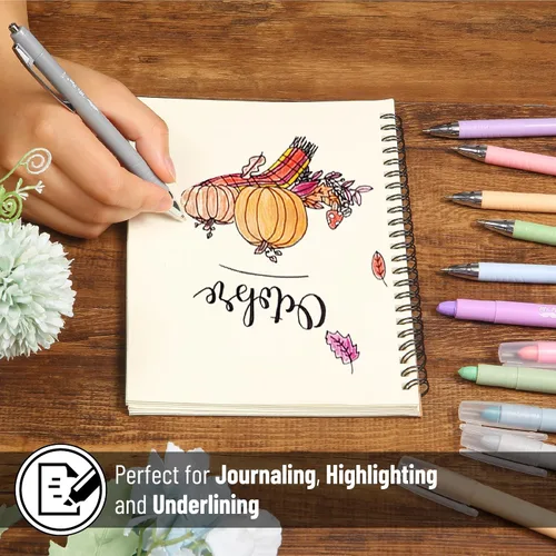 Miniatura 4 de Mr. Pen - Marcadores y bolígrafos bíblicos sin derrame, paquete de 12, marcadores de gel, bolígrafos para la Biblia sin traspaso Bible-Safe Gel