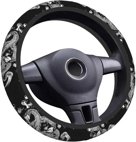 Miniatura 19 de Funda para Volante Accesorios para Automóvil Antideslizante Transpirable Universal 15 Pulgadas Neopreno Decoración Interior del Auto para Hombres