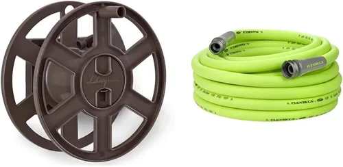 Miniatura 8 de Liberty Basics 510 - Carrete de manguera de montaje en pared y manguera de jardín Flexzilla de 5/8 pulgadas x 75 pies