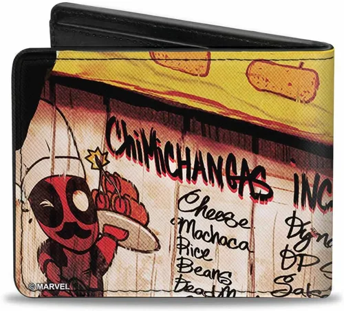 Miniatura 2 de Buckle-Down Billetera plegable de PU para hombre mata a Deadpool #2 Cover Dynamite Chimichanga, multicolor, 4.0 x 3.5 pulgadas, Varios