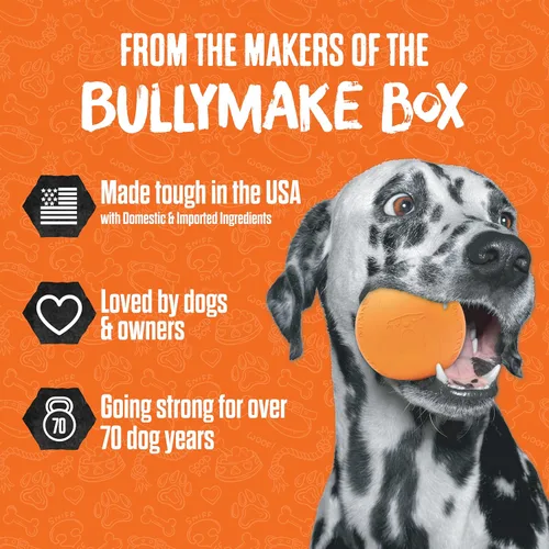 Miniatura 3 de BULLYMAKE Green Tough - Juguete de herradura masticable para perros, juguetes duraderos de nailon para perros masticadores agresivos, estimulantes