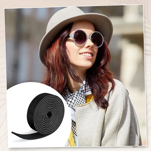 Miniatura 4 de Outus 23 piezas de cinta reductora de tamaño de sombrero, inserto de espuma, rollo de cinta reductora autoadhesiva (negro)