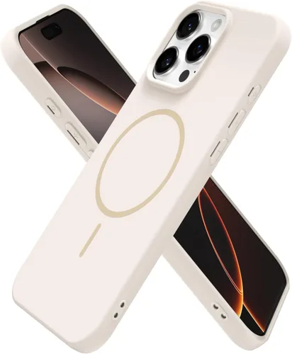 Miniatura 158 de oakxco Funda de silicona Mag Safe para iPhone 17 Pro Max, funda magnética delgada y fina compatible con carga inalámbrica MagSafe, bonita funda Negro