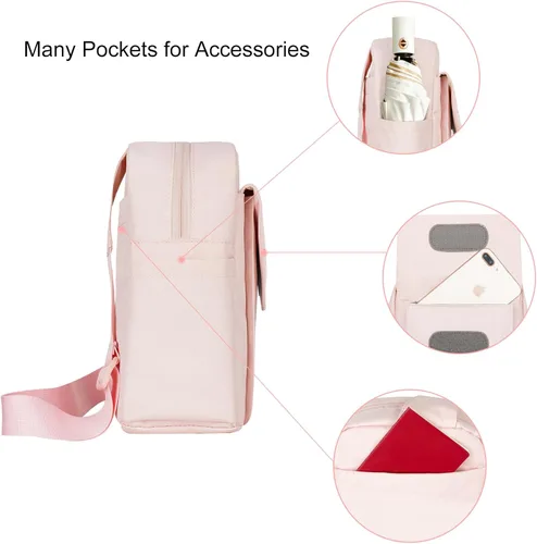 Miniatura 4 de Bolsa para Cámara Cruzada Pequeña Bolsa Linda para Cámara Cartera para Mujeres Impermeable Cuero Viaje Estuche de Hombro Bandolera Diseñador