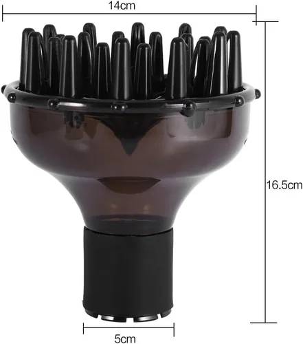 Miniatura 7 de Difusor universal para secadora, boquilla ajustable y control de volumen de aire, para estilo ondulado rizado, difusor profesional