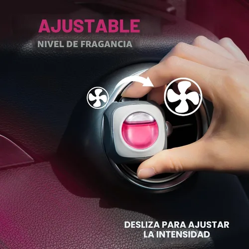 Miniatura 5 de Air Jungles Ambientador de coche con aroma a melocotón miel, 6 clips de ventilación, 0.16 onzas líquidas cada uno, ambientador de larga duración