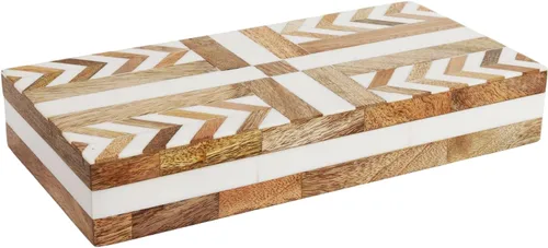 Miniatura 59 de Handicrafts Home Caja de recuerdo decorativa de 8 x 5 – Pequeña caja organizadora con tapa, almacenamiento decorativo Boho, caja de memoria retro