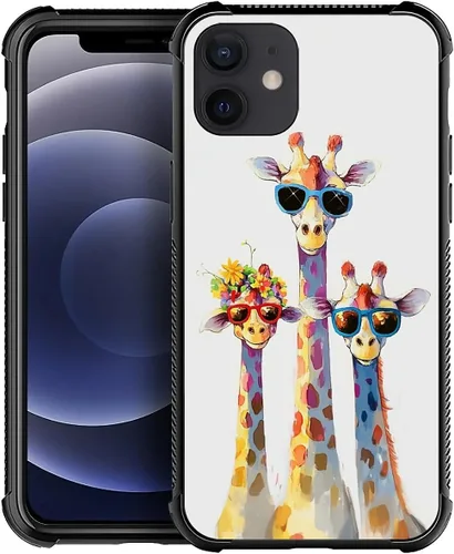Miniatura 134 de CARLOCA Funda para iPhone XR, diseño de jirafa de cristal, ultra protección, a prueba de golpes, silicona suave TPU antideslizante para iPhone XR