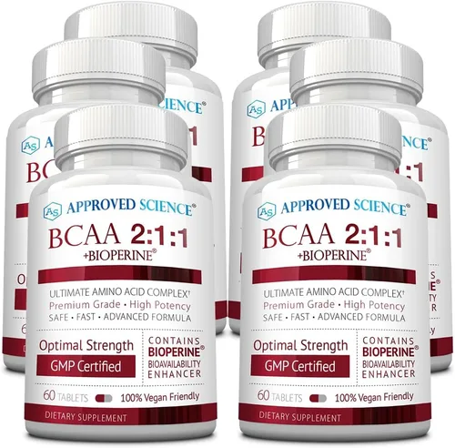 Miniatura 7 de Approved Science Suplemento BCAA - 60 tabletas - 2400 mg - Aumenta el rendimiento y mejora el desarrollo muscular - L-leucina, L-isoleucina
