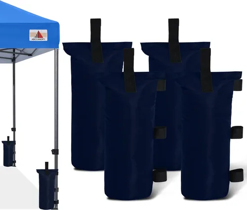 Miniatura 18 de ABCCANOPY Bolsas de Arena para Carpa Extra Grandes de 150 Libras, Paquete de 4, Negro (Sin Arena)