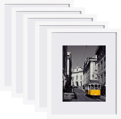 Miniatura 114 de eletecpro - Juego de 10 marcos de fotos de 5 x 7 pulgadas, collage de marcos de fotos para decoración de pared, muestra fotos de 4 x 6