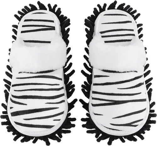 Miniatura 6 de Pantuflas de microfibra para limpiar el suelo, herramienta de limpieza de polvo desmontable y lavable para limpieza de la casa de cocina