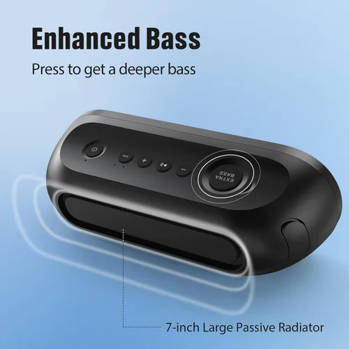 Miniatura 3 de DOSS SoundBox Pro+ P300 parlante Bluetooth con sonido estéreo de 40 W, graves adicionales, impermeable IPX6, emparejamiento TWS, diversos efectos