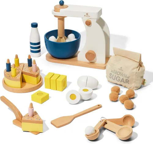 KiwiCo Batidora de Soporte para Hornear | Cocina de Juego | Set de Regalo de Hornear para Niños de 3 años en Adelante | Aprende Matemáticas