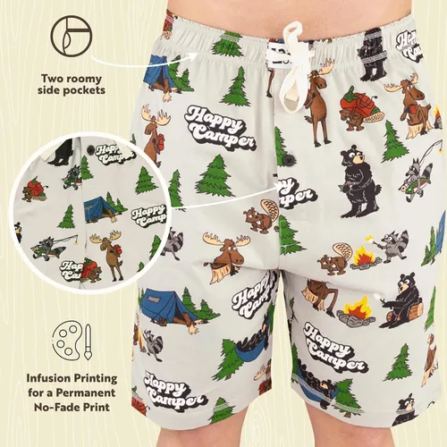 Miniatura 126 de Lazy One - Pantalones cortos de pijama para hombre, ropa de dormir