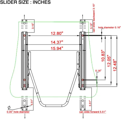 Miniatura 8 de FREEMOTOR802 Asientos universales para vehículos de carreras, asientos deportivos reclinables con deslizadores de doble bloqueo ajustables, 1 unidad