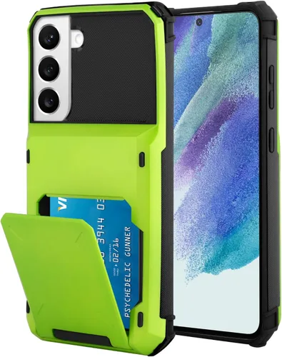 Miniatura 74 de Funda tipo cartera para Samsung Galaxy S22 Ultra con 4 ranuras para tarjetas de crédito a prueba de golpes, funda híbrida de protección reforzada