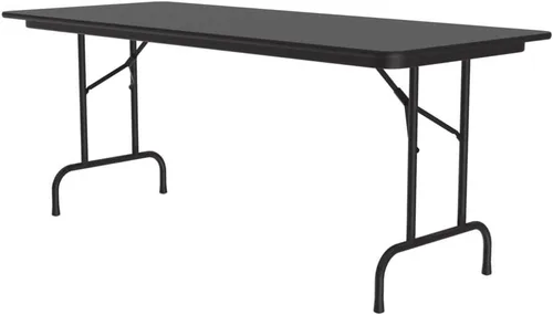Miniatura 10 de Correll - Mesa plegable de utilidad resistente, parte superior de melamina, fabricada en Estados Unidos, delantal de acero fuerte, 24 x 60 pulgadas