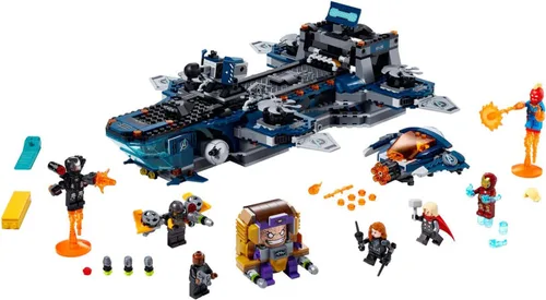LEGO Marvel Avengers Helicarrier 76153 - Divertido juguete de construcción de ladrillos con minifiguras de acción de los Vengadores de Marvel, gran