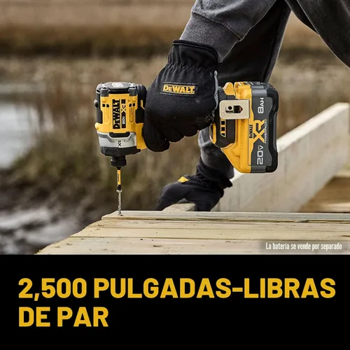 Miniatura 7 de DEWALT Destornillador de impacto inalámbrico 20V MAX XR de 1/4 pulgadas, solo herramienta desnuda (DCF860B)