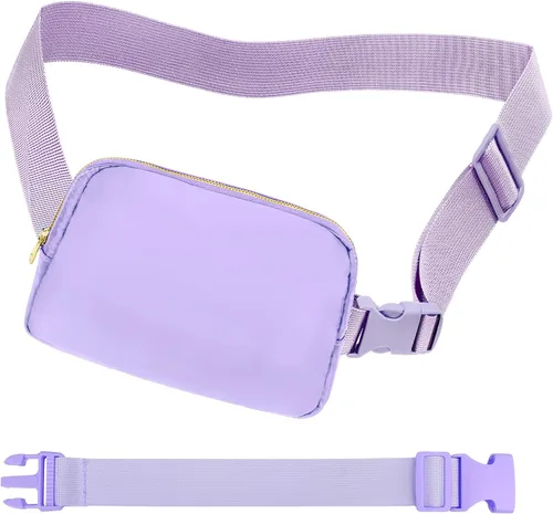 Miniatura 54 de Riñonera cruzada para mujeres y hombres, bolsa para cinturón para senderismo con correa ajustable, riñonera para correr, entrenamiento, deportes