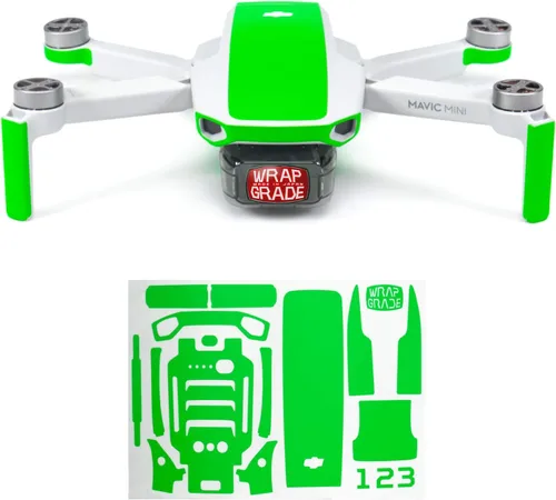 Miniatura 15 de Wrapgrade Skin compatible con DJI Mavic Mini Color decorativo Super Rojo