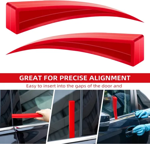 Miniatura 3 de Kit de reparación de abolladuras curvadas para ventana de coche, 4 piezas, protector de ventana y cuña