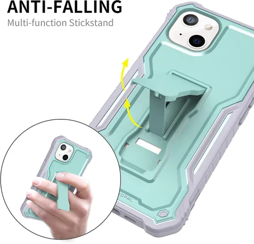 Miniatura 5 de Funda para Apple iPhone 13 (no iPhone 13 Pro), protección de grado militar a prueba de golpes con protector de pantalla HD de vidrio templado