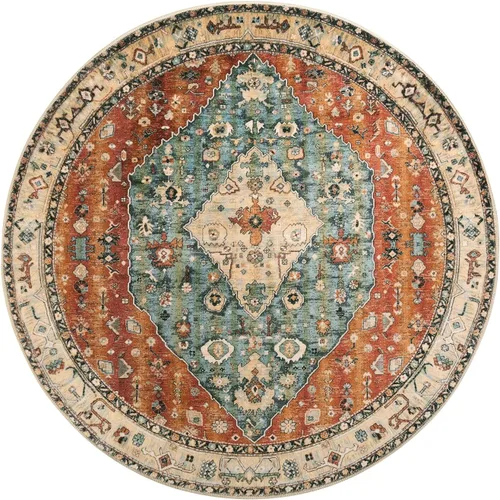 Miniatura 308 de Lahome Alfombra Bohemia Tribal Lavable de 3 x 5, Alfombras Antideslizantes para Entrada, Dormitorio, Sala de Estar, Vintage, Ultra Suave, No