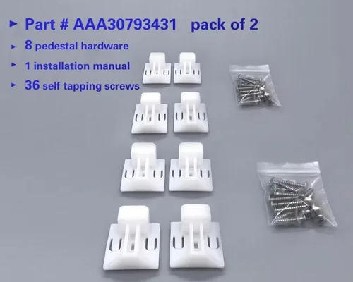 Miniatura 2 de AAA30793431 Kit de accesorios de montaje de arandela para pedestal de lavadora y secadora LG (paquete de 2)