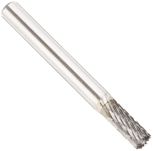 Miniatura 11 de Drill America SA-1 Rebaba de carburo/lima giratoria cilíndrica de doble corte para amoladora de troquel de 1/4" de diámetro x 5/8" de longitud