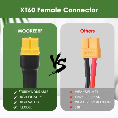 Miniatura 4 de MOOKEERF Cable de extensión solar a XT60 10AWG 20FT conector solar a XT60 Cable adaptador para panel solar a estación de energía portátil Generador