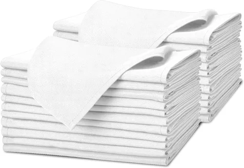 Miniatura 14 de Avalon Kitchen Servilletas de tela beige a granel (paquete de 24) – Servilletas de lino 100% poliéster, lavables y reutilizables, duraderas